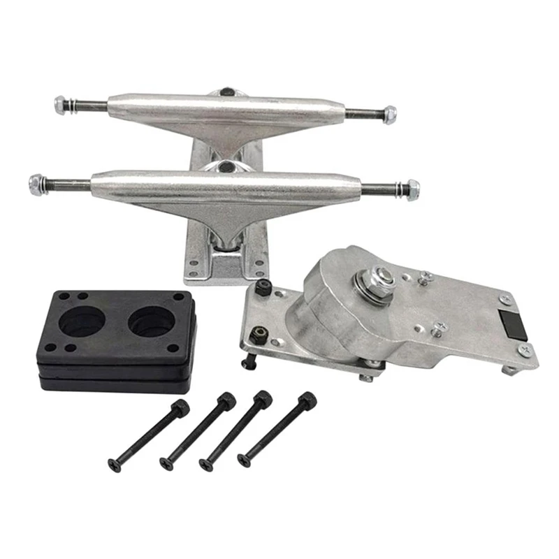 

6.25Inch Skateboard Trucks Bracket Alloy Land Surfboard Longboard Truck Bridge Skate Board Truck Bracket, Silver