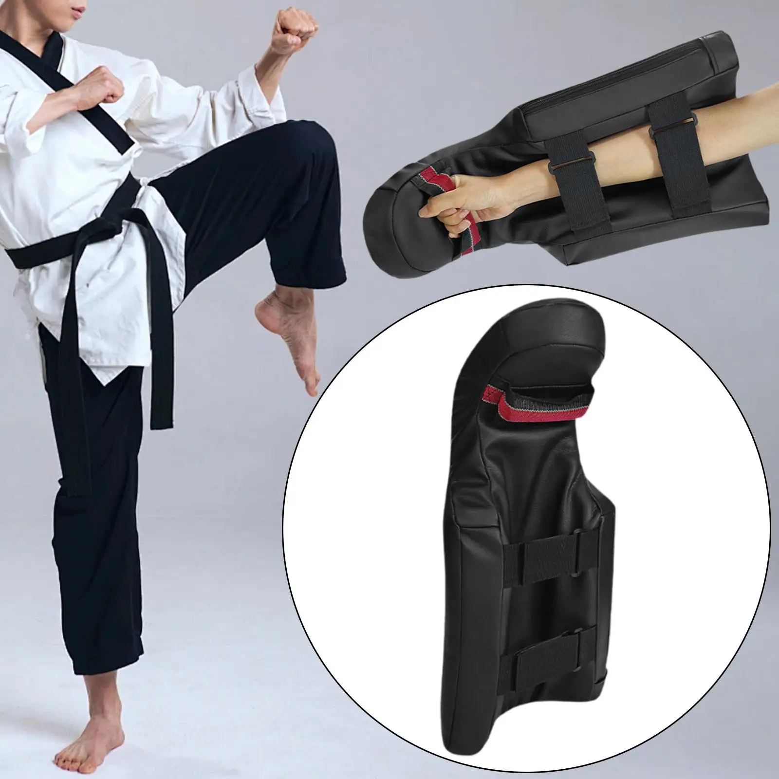 

Training Hand Pad with Adjustable Strap Punching Target Boxing Pads Power for Taekwondo Kickboxing Muay Thai Karate Martial Art