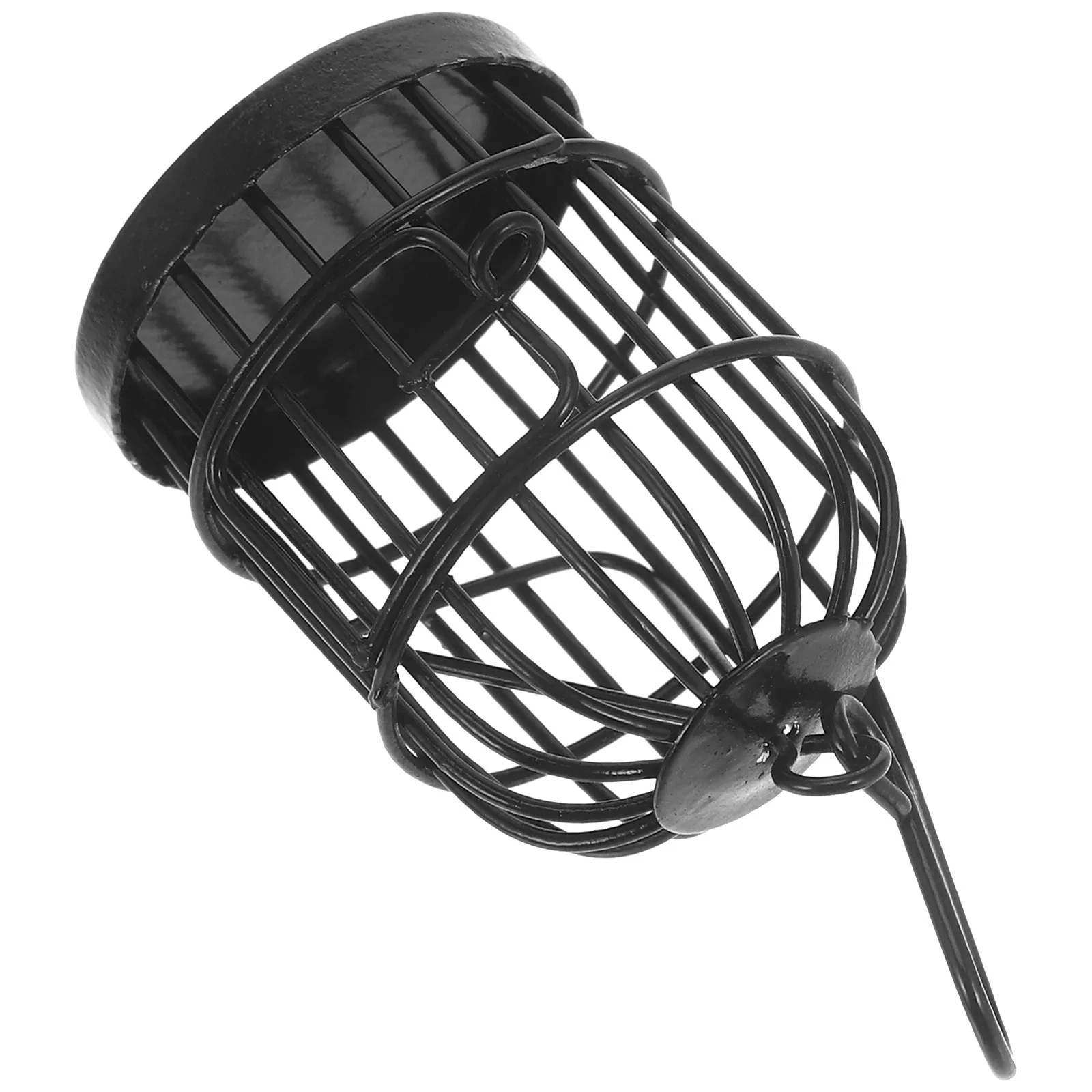 

Cage Bird Ornaments Birdhouse Craft Wrought Iron Birdcage Accessories Black Home Decor