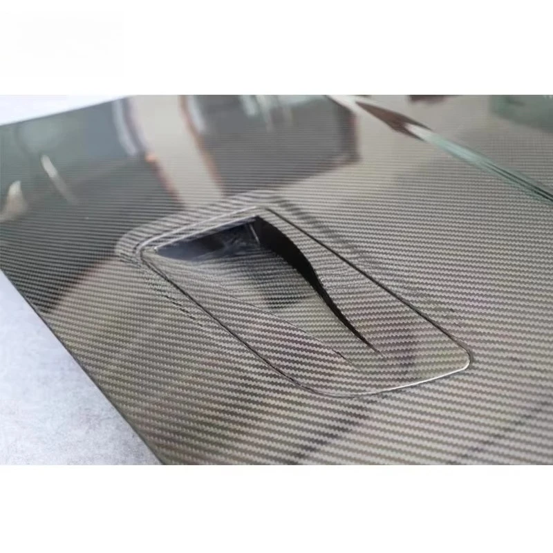 ملحقات غطاء محرك السيارة من ألياف الكربون عالية الجودة لبورشه كايمان بوكستر 718 GT4 ترقية غطاء المحرك بتصميم RS #4