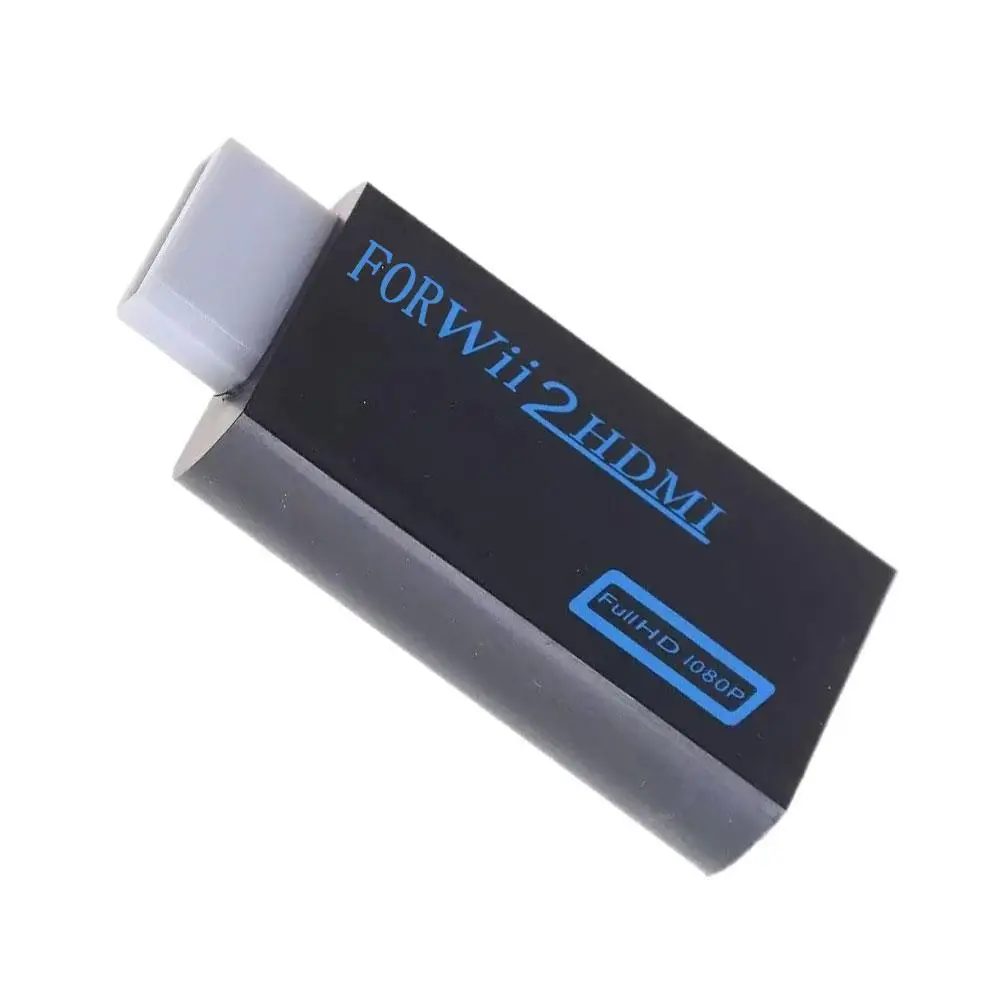 Voor Wii Naar HDMI-compatibele Adapter Converter 3.5mm Audio Voor PC HDTV Monitor 1080P 720P Wii2 Naar HDMI WII2HDMI Converter Adapter