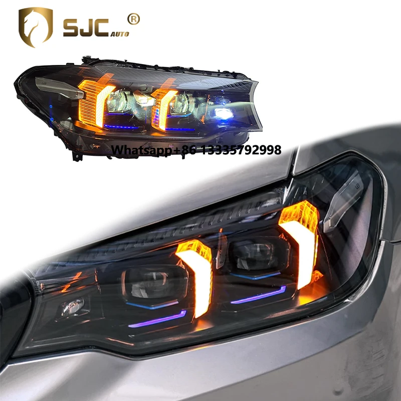 

SJC Car Modification Upgrade M5 Style‘Laser G30 Lci Headlight for’BMW 5 Series G38 G30 525i 530i 540i 2018-2020 LED Head Lamp