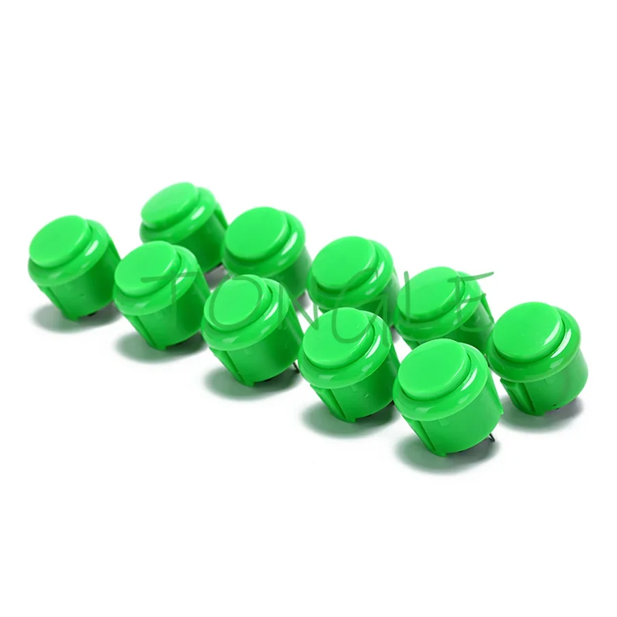 Arcade Button Round Push Button, Built-in Small Micro Switch, DIY Arcade Controller, Jamma Mame, Factory Price, 10Pcs