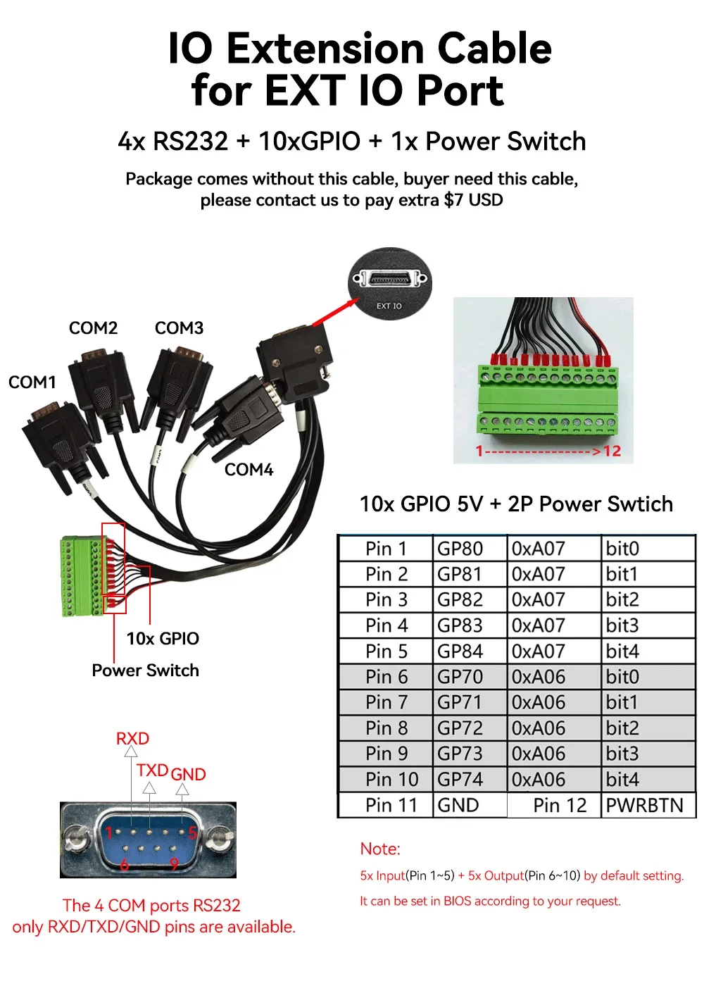 Imagem -05 - Mini pc Industrial Fanless I710510u Ddr4 M.2 Nvme com de 2x Rs232 Rs485 2x Lan Wifi 4g 5g Lte 9v36v Entrada Gpio Expansão