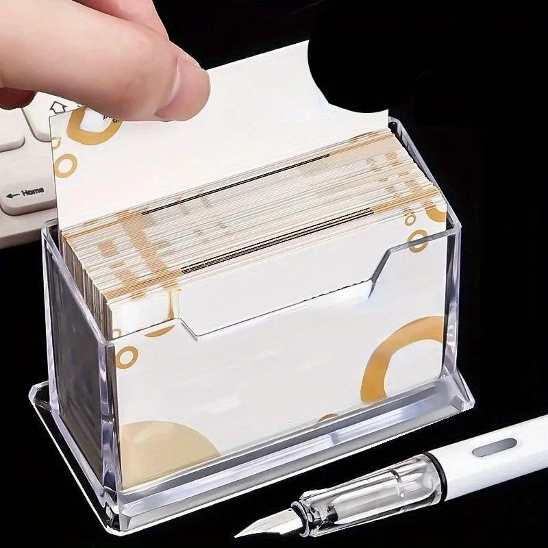 Creative Transparent Acrylic Storage Card Business Hotel Exhibition Large Capacity Business Card Case