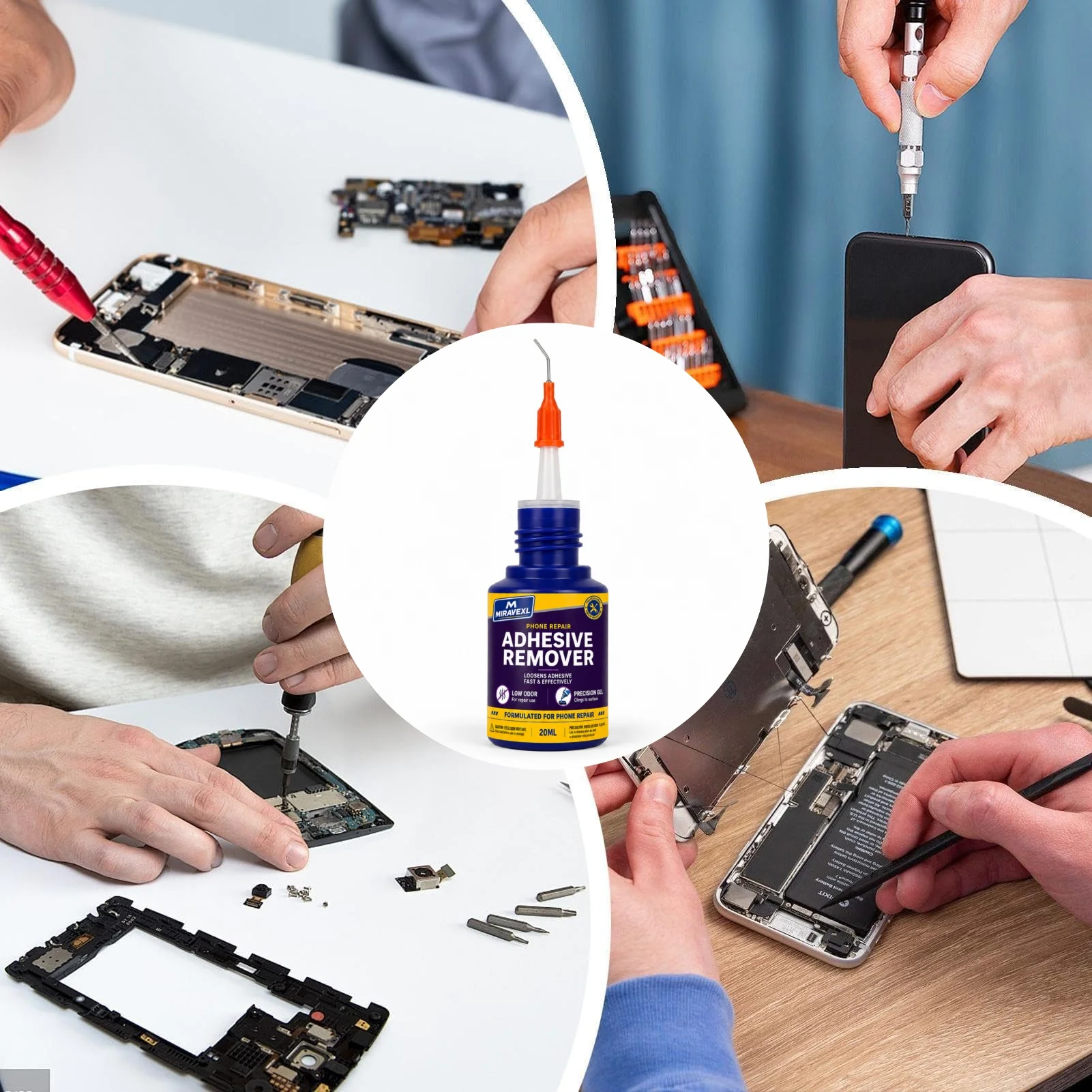 2mm Phone Screen Repair Tape Kit with Tweezers & 20ml Adhesive Remover for Cell Phones, iPads, Tablets, Laptops & Cameras view 6