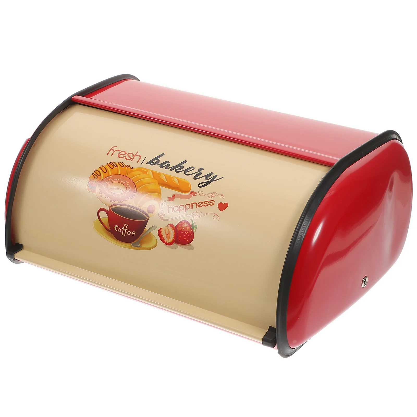 

Bread Box Kitchen Counter Large Capacity Metal Containers Red Keeps Bread Holder For Kitchen Counter Fresh Bakery Shop Storage