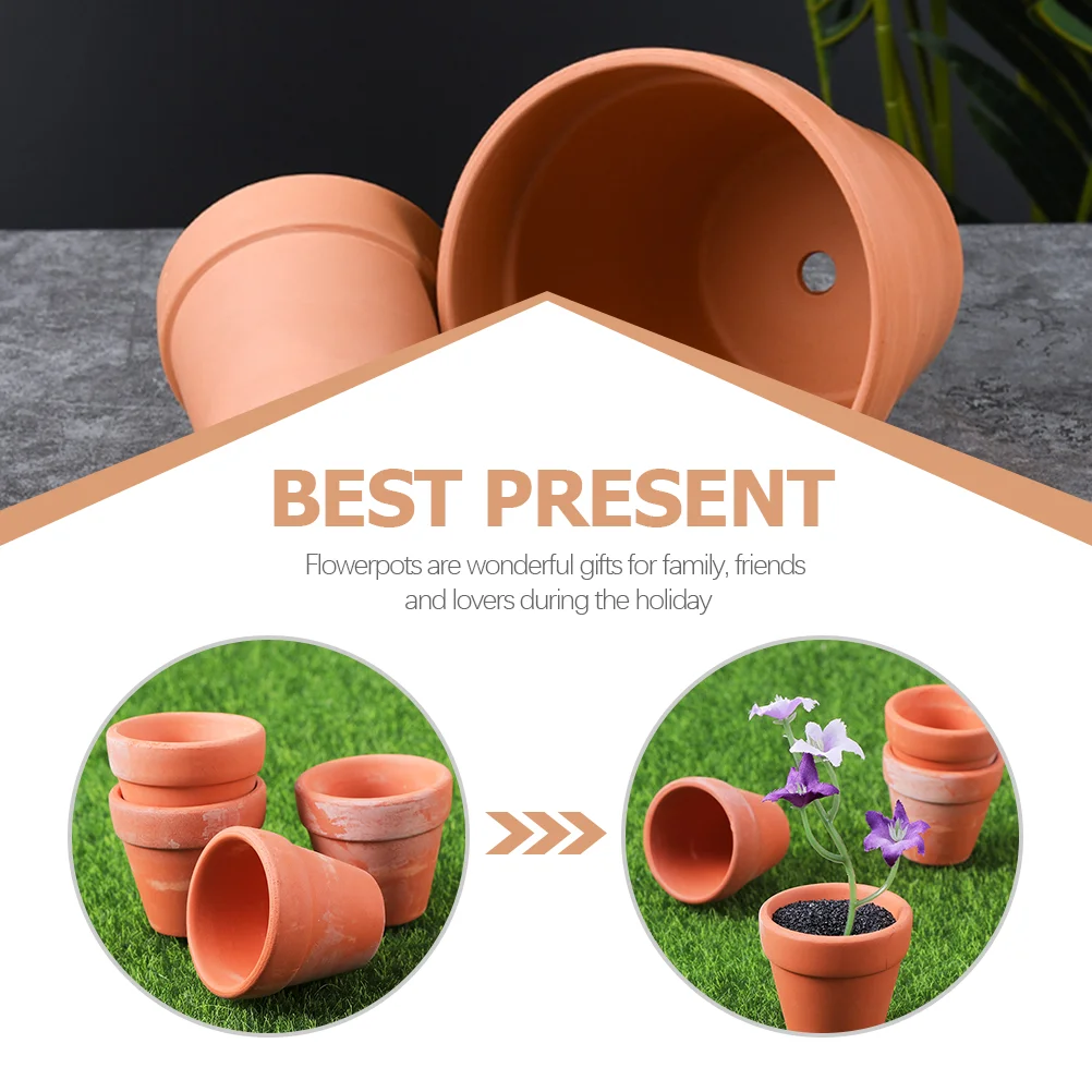 20 Pcs Compact Flowerpots Small Plant Mini Planting Holder House Accessories