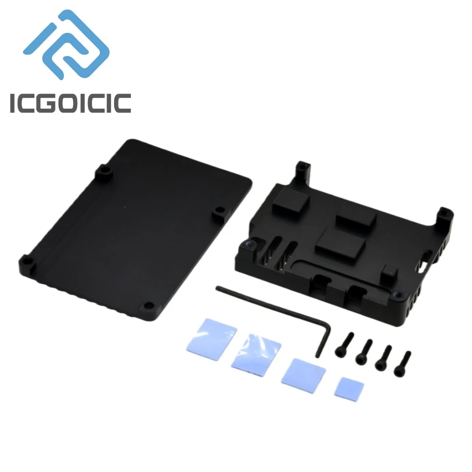 Aluminum Case for Raspberry Pi 5 with Cooling Fan & Heatsink Active Passive Cooling (Pi 5 Not Included)
