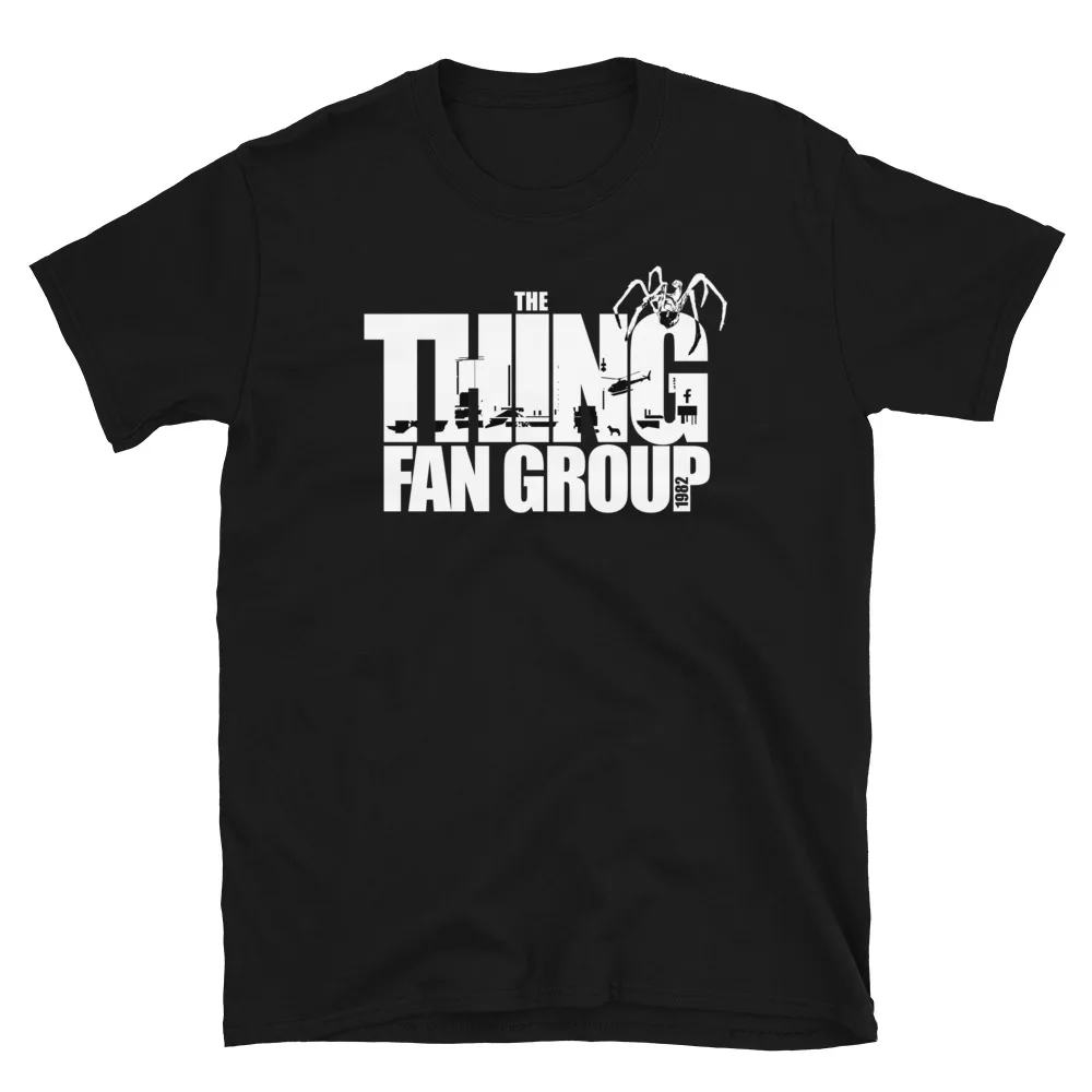 The Thing 1982 Fan Group Logo T-Shirt Men Women Retro Sci-Fi Horror Cotton Short Sleeve Streetwear Unisex Tee