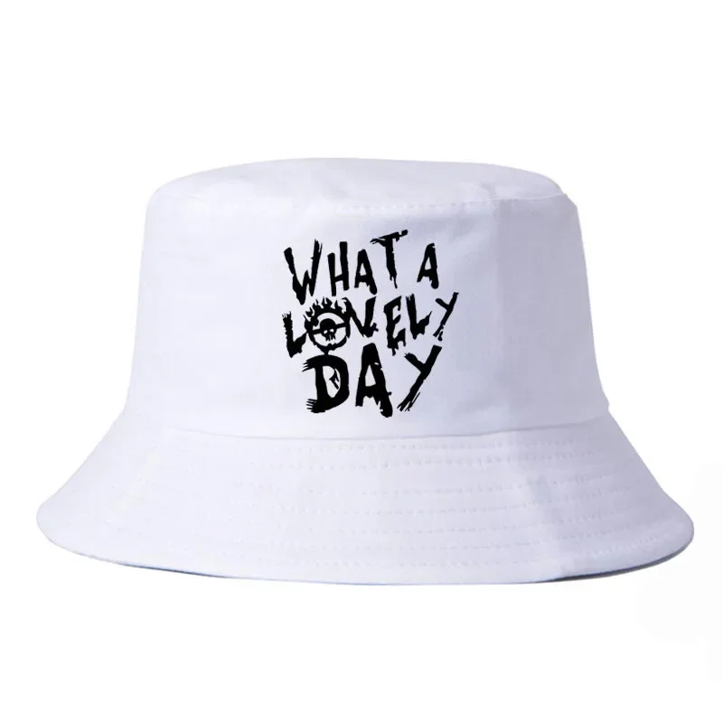 

WHAT A LOVELY DAY bucket hats fashion cotton fisherman caps Unisex Outdoor visor cap
