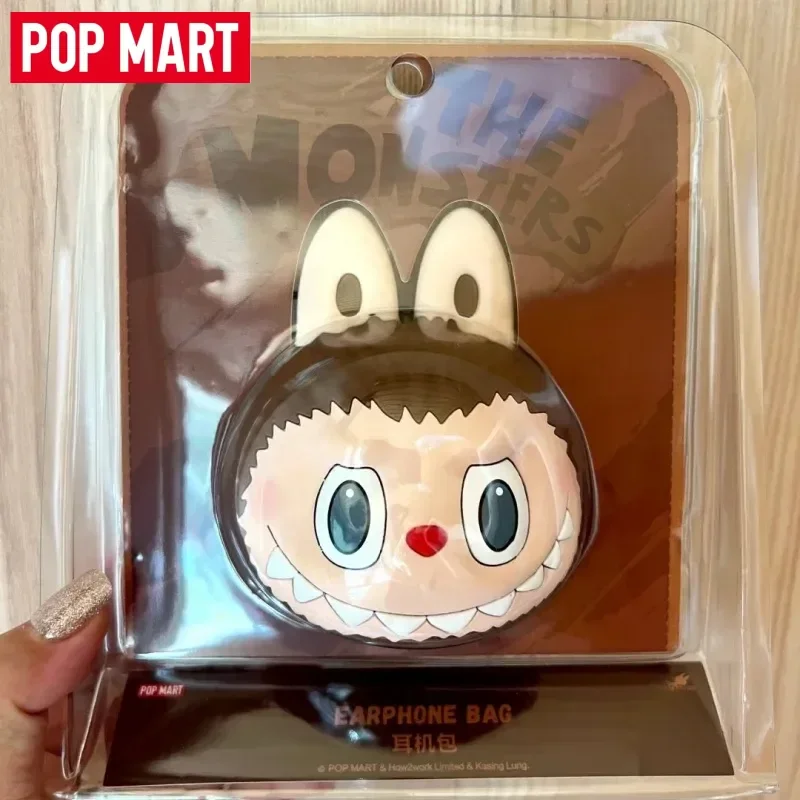 

POPMART Labubu Brown Silicone Earphone Bag Blind Box Genuine Mystery Box Guess Bag Toys Doll Cute Backpack Accessory Girl Gift