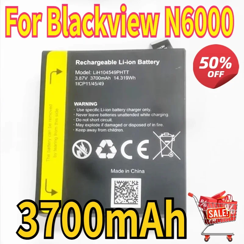 LiH104549PHTT Battery for Blackview N6000 Bateria Rechargeable LiIon Batteries 3700mAh Mobile Phone Repair Parts