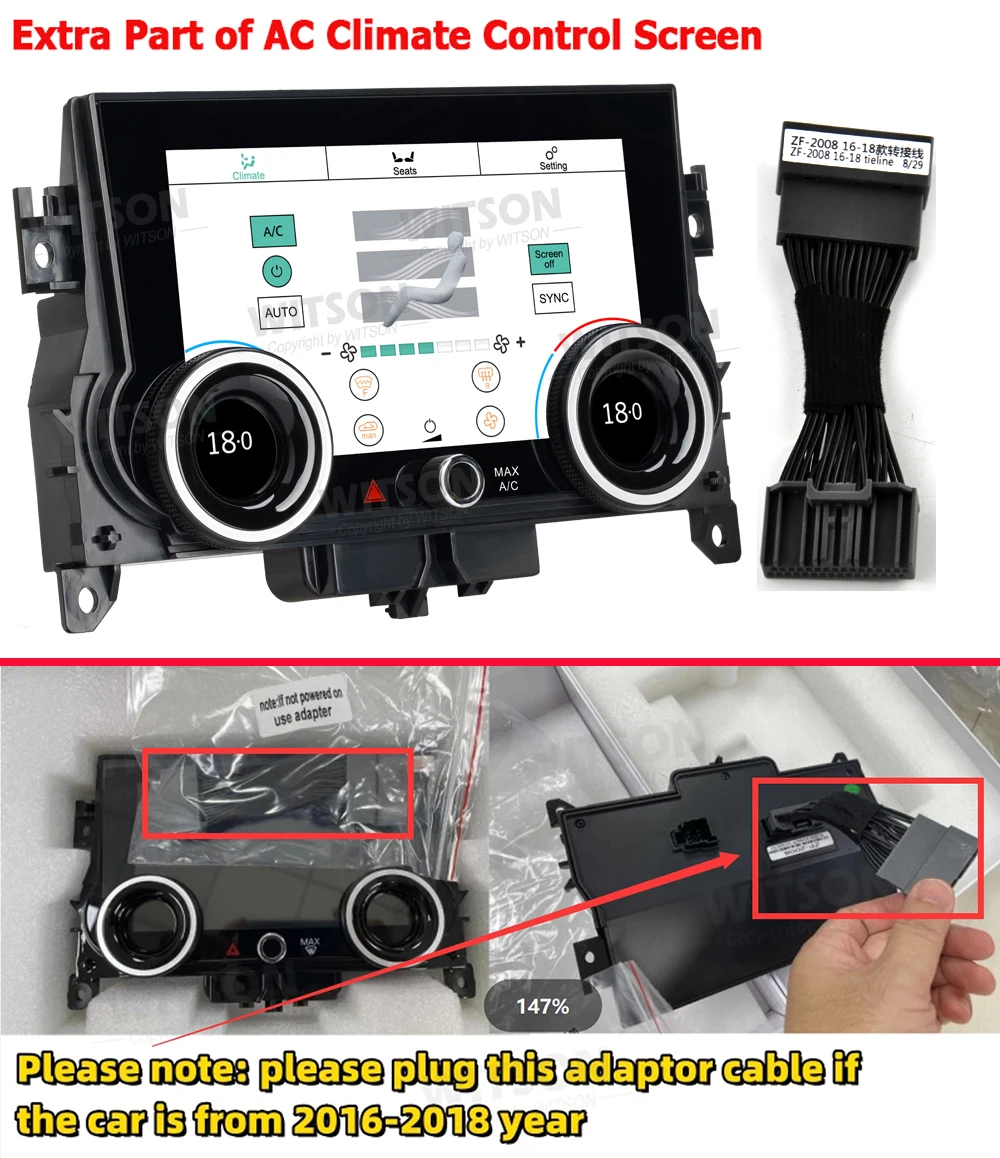 Car Radio WITSON Auto Stereo GPS CarPlay 10.25 For Land Range Rover Evoque 2012-2018 Keep Bosch Harmon System AC Climate Control