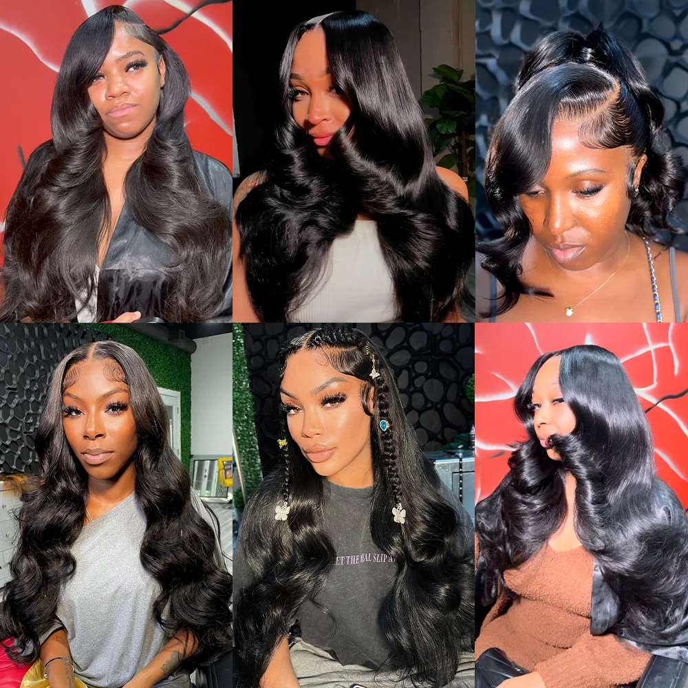 40 بوصة 200% كثافة الباروكات للنساء الشعر البشري قبل قطعها قبل قطع 13x4 الدانتيل الباروكات الجسم موجة الدانتيل الجبهة الباروكات