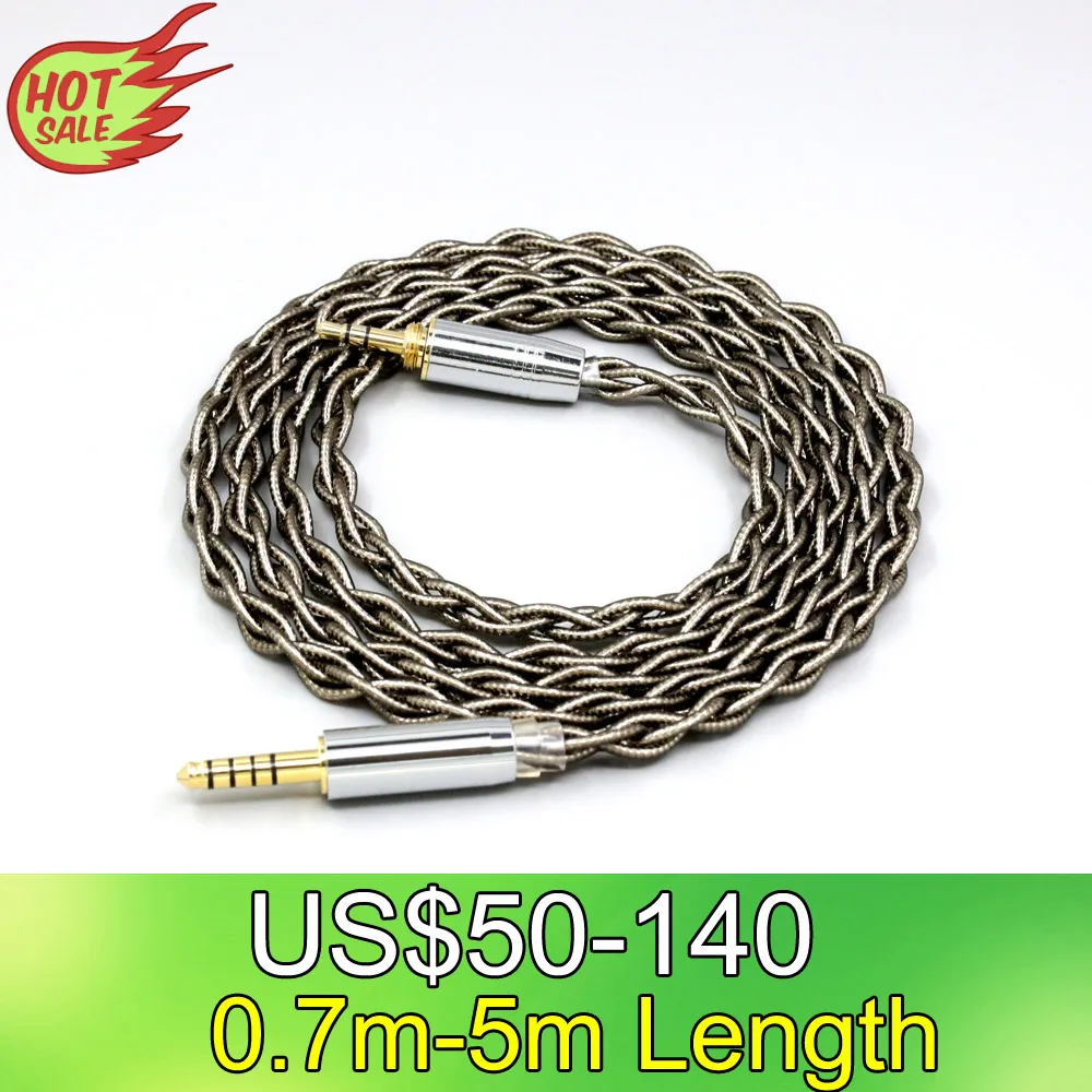 

99% Pure Silver Palladium + Graphene Gold Earphone Cable For Audio-Technica ATH-pro500mk2 PRO700MK2 PRO5V M50 M50R LN008694