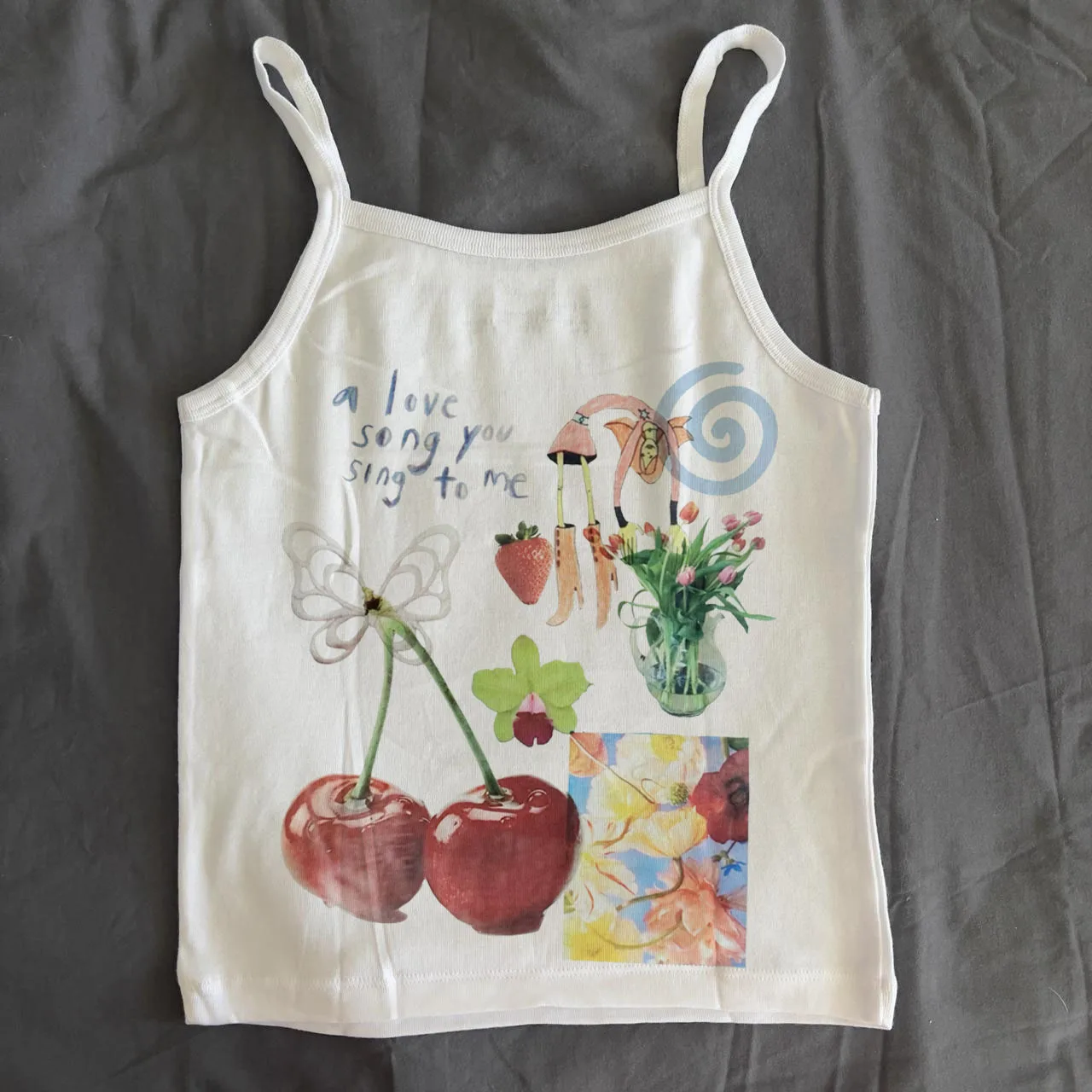 Y2k Style Print Tank Top Sleeveless Women 2000s  Punk Crop Vintage Girls Gothic Fairycore Corset Grunge Tank Emo Girls Tops