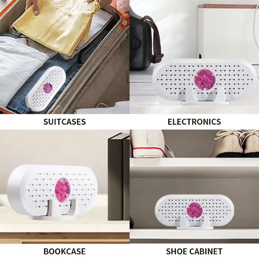 Cycle Portable  Air Dehumidifier Home Hygroscopic Machine Reusable Moisture Absorbing Machine For Wardrobe Shoe Cabinet Bookcase image 4