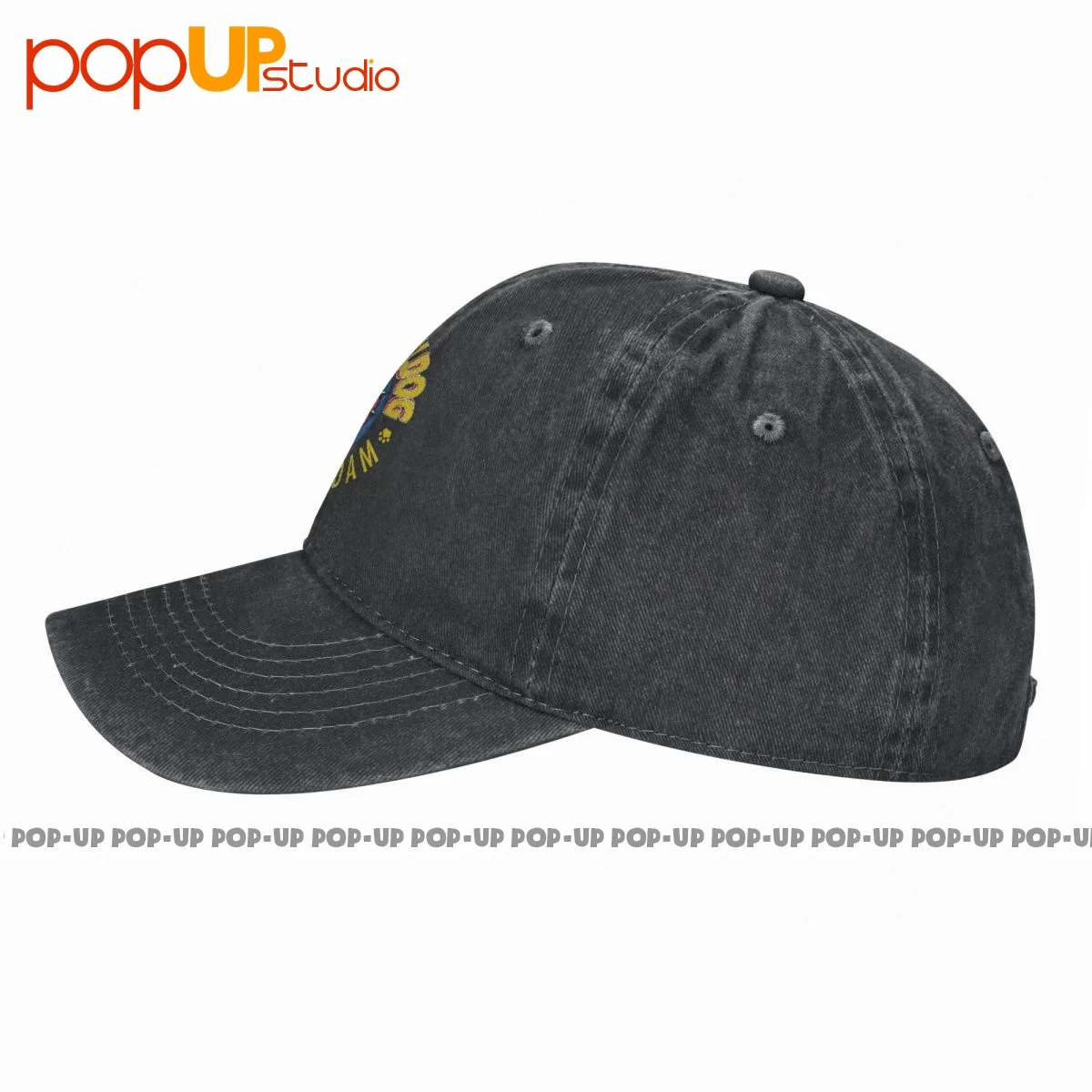The Bulldog Amsterdam Washed Denim Baseball Cap Trucker Hats Unique Adjustable