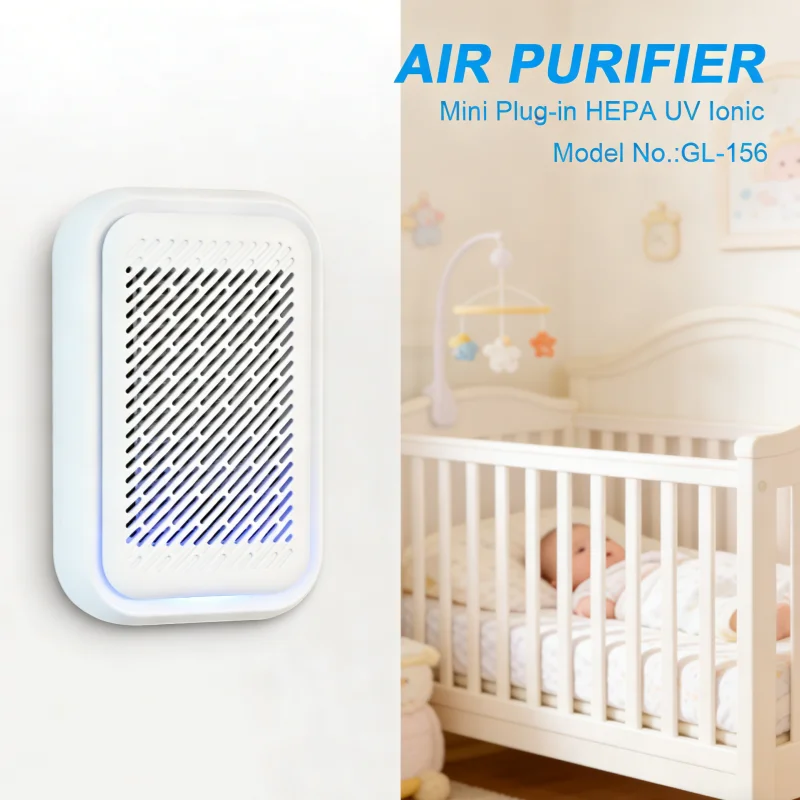 

Миниатюрный очиститель воздуха с HEPA-фильтром, УФ-лампой и ионизатором для дома, спальни, ванной комнаты