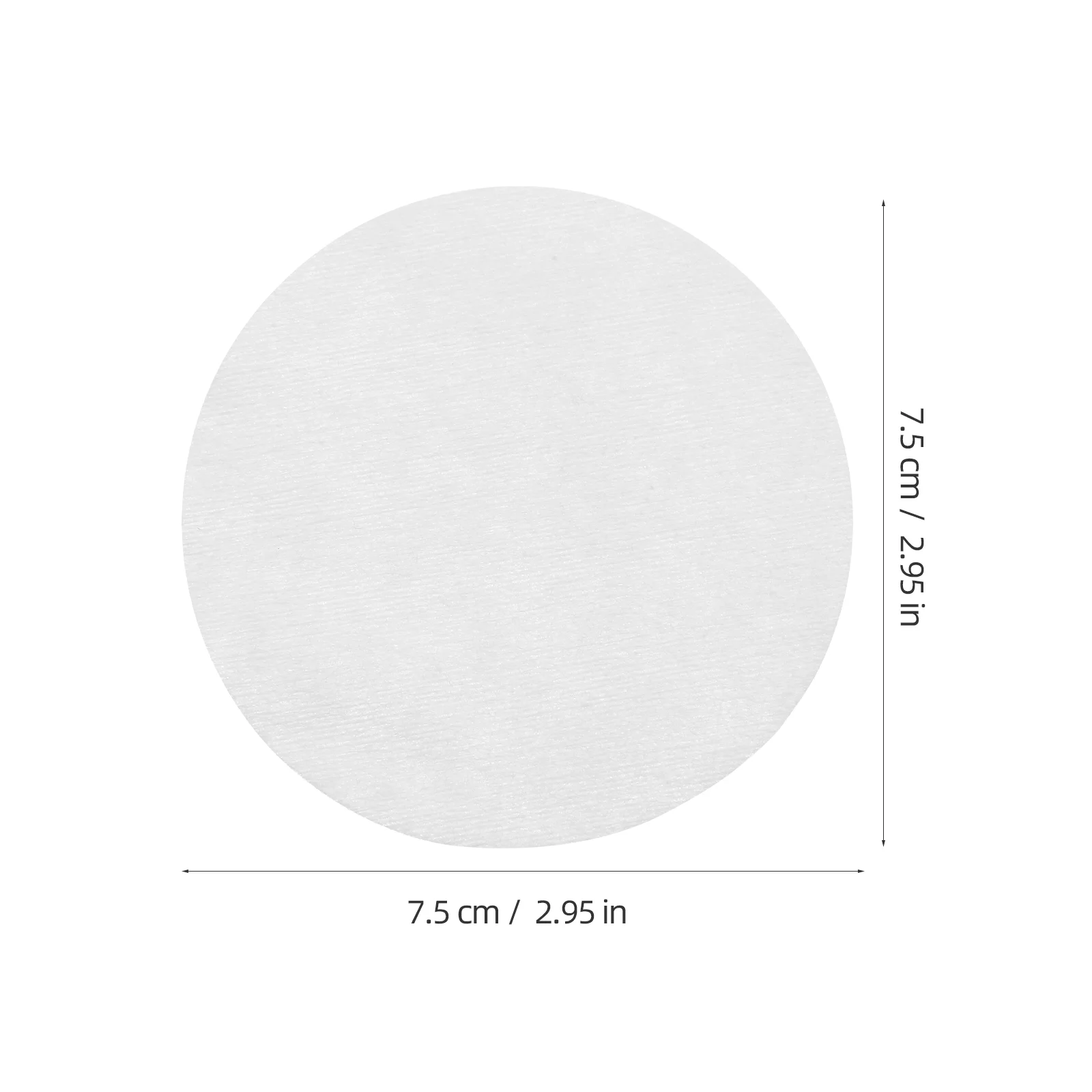 200pcs Round Non-woven Sheet Wet Dry Pad Makeup Remover Pad Facial Non-woven Pieces (75cm Diameter, 100 Pieces/Pack)