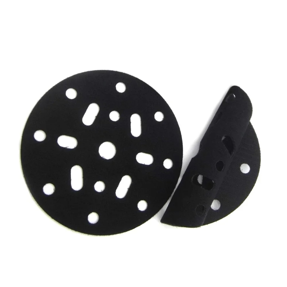 2 uds 17 agujeros 6 pulgadas/150mm papel de lija carpintería disco de molienda de Metal herramientas de pulido herramientas eléctricas discos de lijado de protección