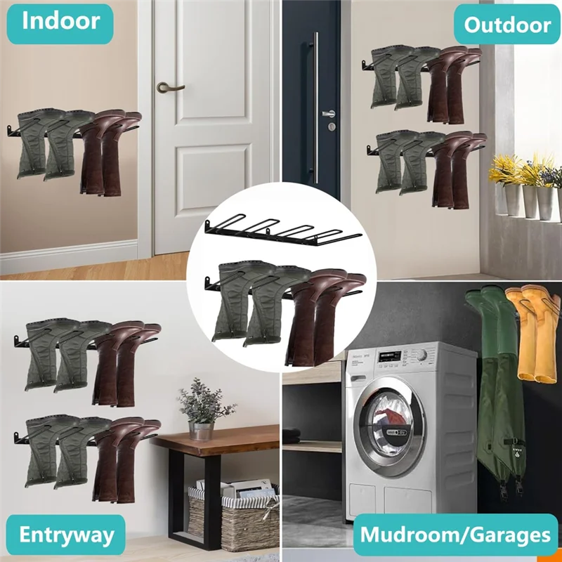 HLZS-공간 절약형 부츠 랙 벽걸이형 부츠 랙 높은 부츠 정리함 카우보이 신발용
