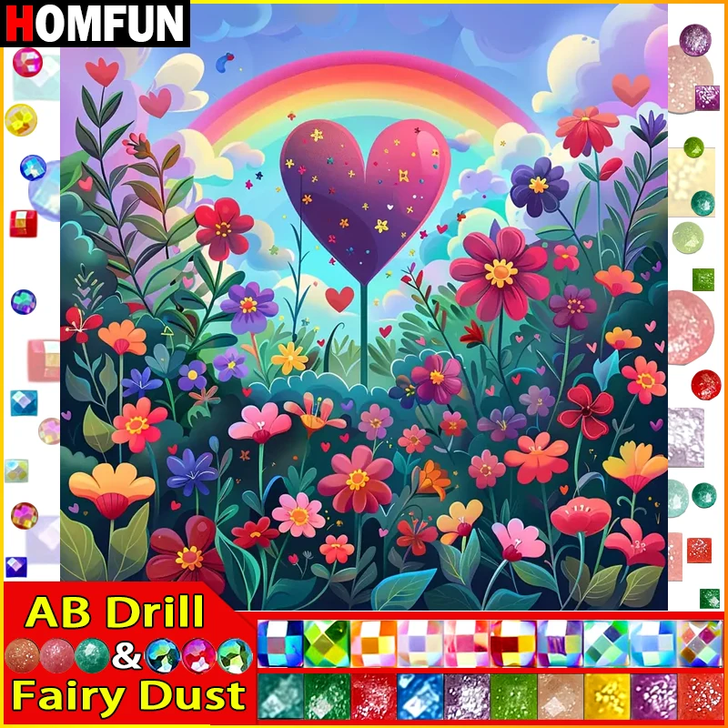 HOMFUN Fairy Dust AB DIY 5D Diamond Painting 