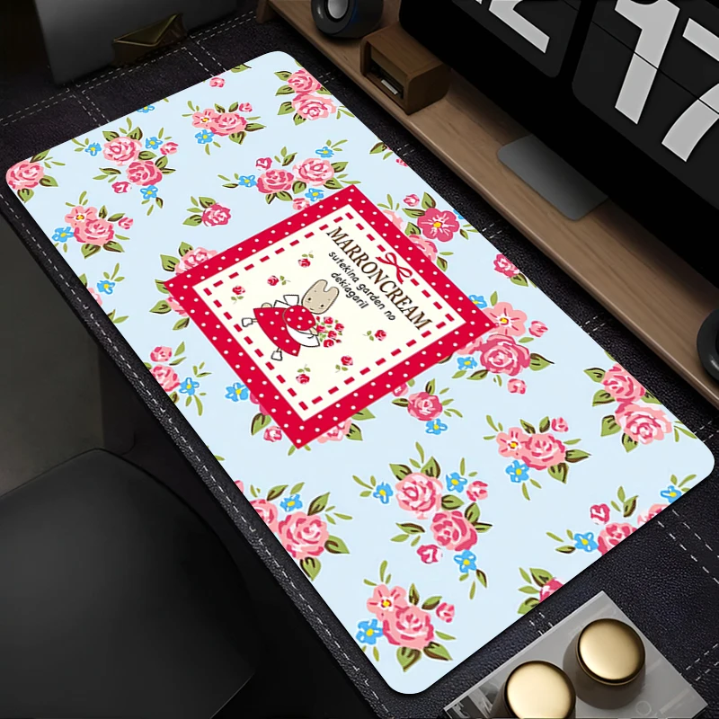 

Mouse Pad PC Accessories Keyboard Pad Office Desk Mat Anti Slip HD Mousepad Rubber Tablet Pad Gaming M-marron Cream Extended Pad
