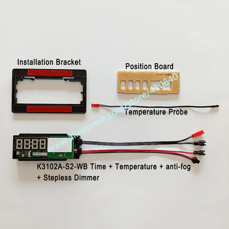 Imagem -02 - Trumsense-touch Switch para Smart Led Mirror Single Led Strip Escurecimento Tempo Temperatura Anti-fog K3102a-s2-wb