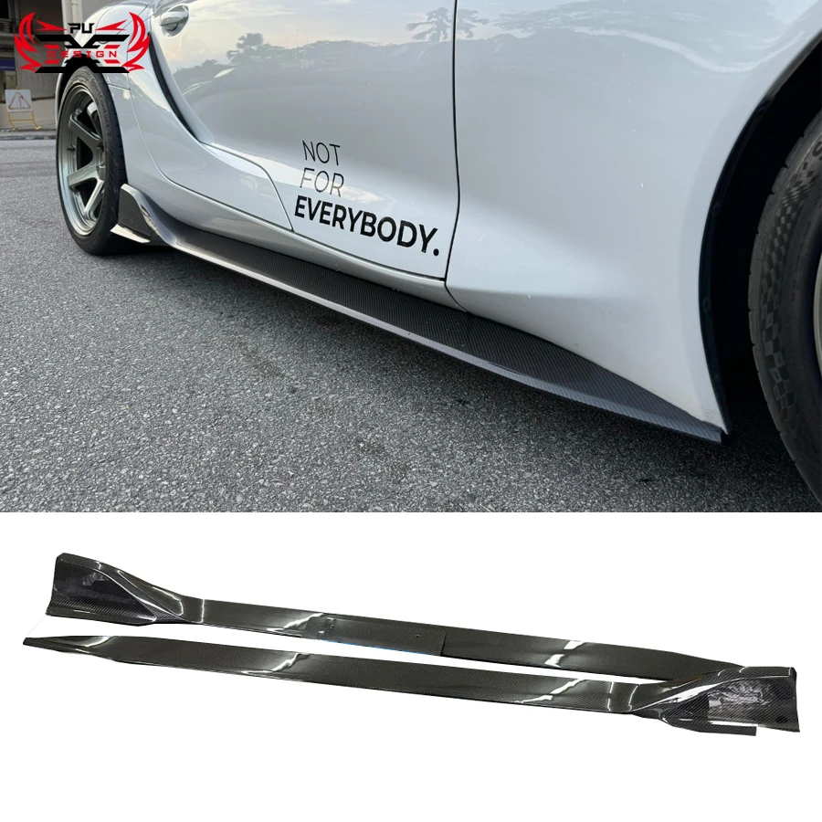 

Wholesale Dry Carbon Fiber Side Skirts AD Style Side Splitter for 2019-2020 Toyota Supra A90 A91 MK5 Body Kit