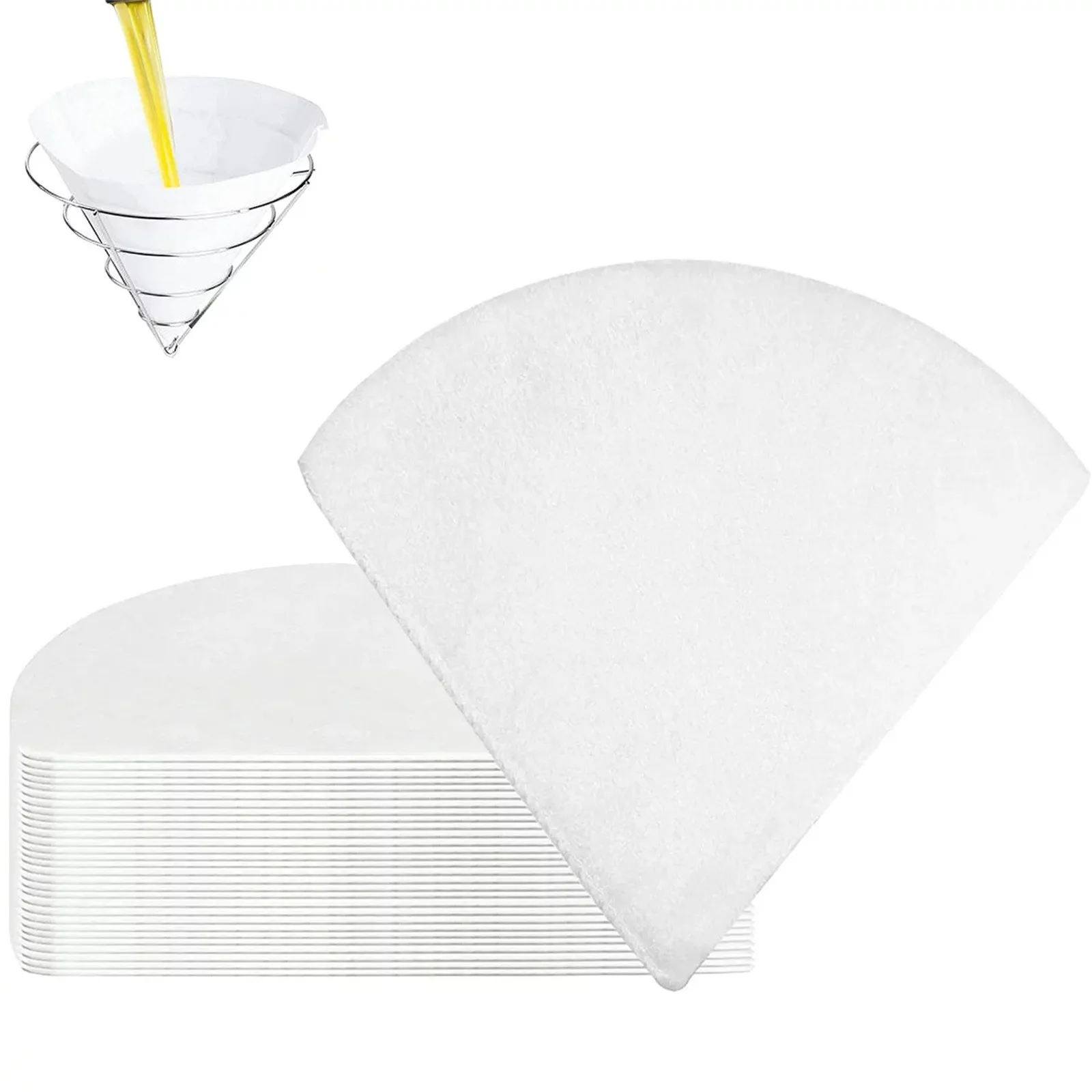 40pcs Coffee Filter Paper Maple Syrup Filter Set Oil Filters Non-Woven Filter Cones Filter Kitchen Restaurants Cafes Paper Bag