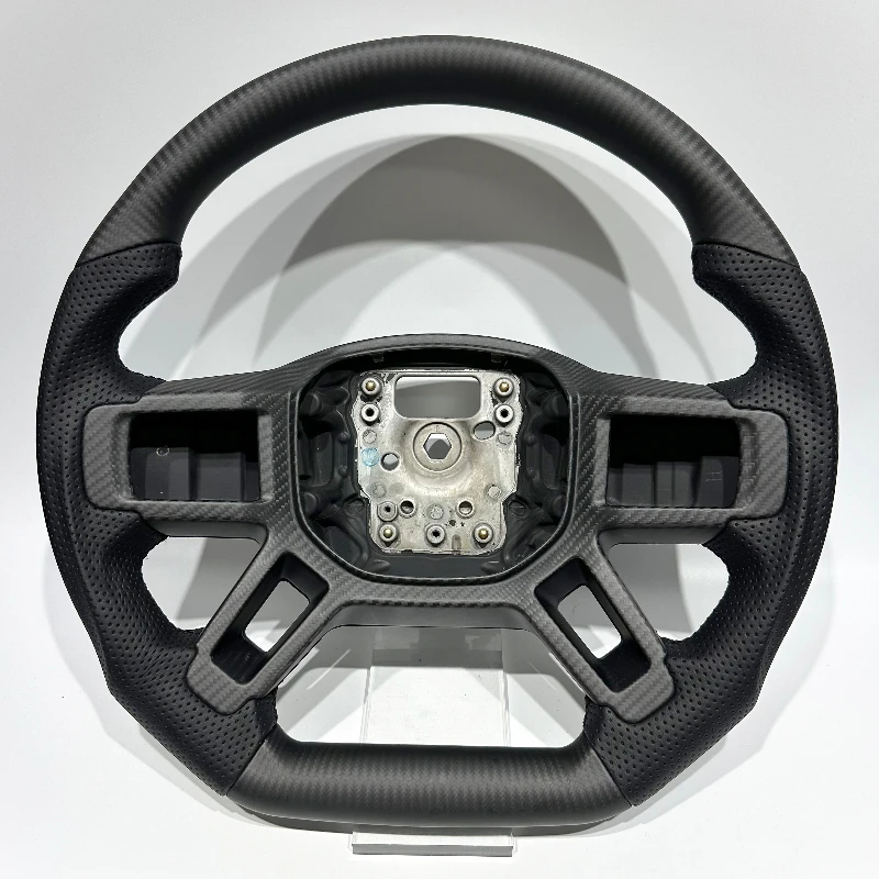 Matte Carbon Fiber Steering Wheel Easy Install High-Quality Direct Sales for Land Rover Defender