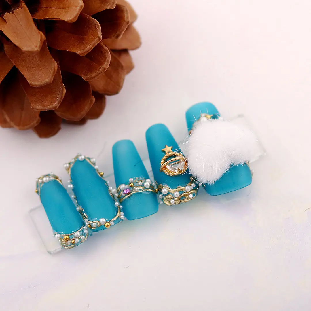 10 stks Sneeuw Pom Poms Sneeuwvlok Hart Zirkoon Nail Art Kristallen Sieraden Strass Nagels Accessoires Benodigdheden Decoraties Charms