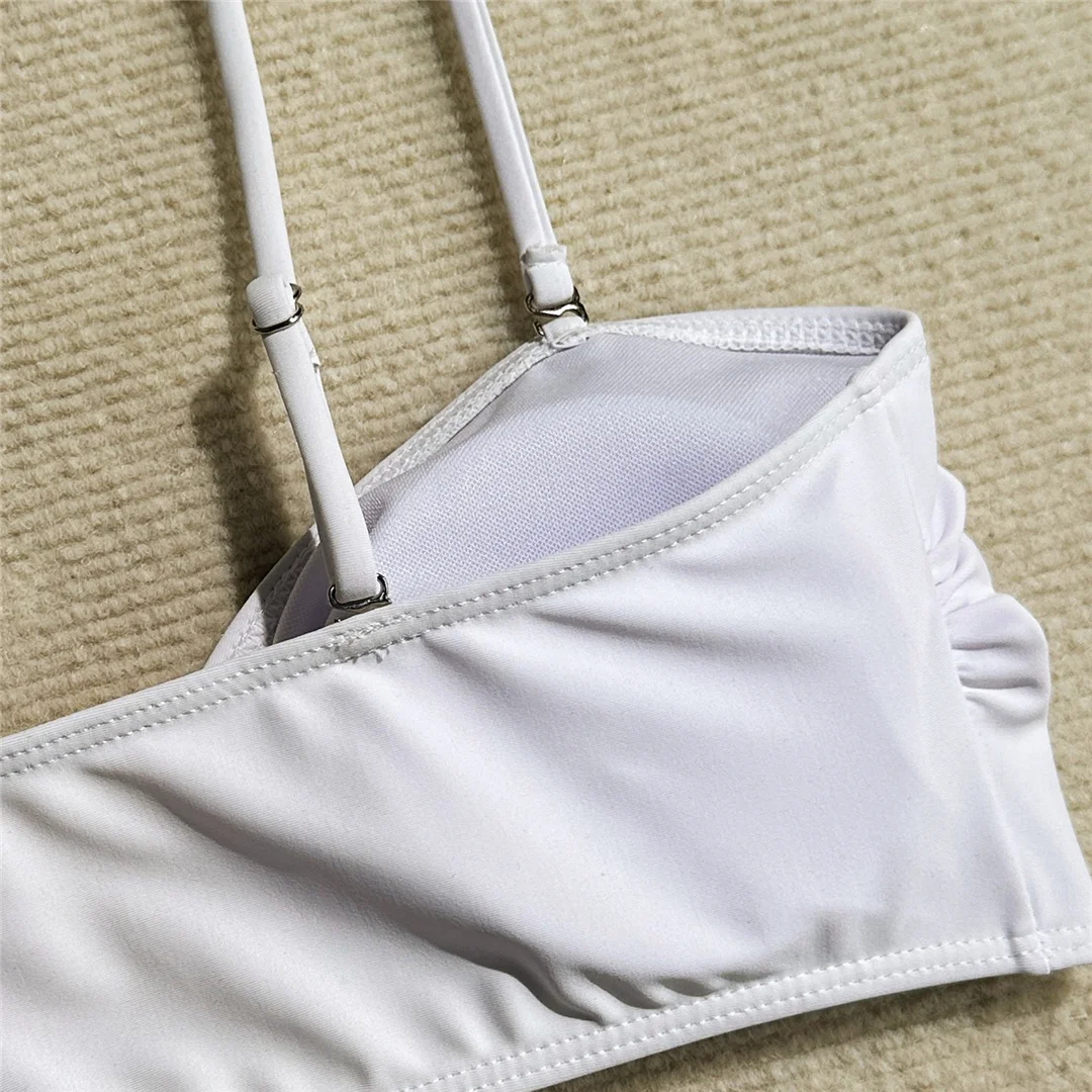 Mit Rock, hoch geschnittenem Beinausschnitt, brasilianischer Bikini, Damen-Badeanzug, dreiteiliges Bikini-Set, Damen-Badebekleidung, Badeanzug, Schwimmanzug V6193 – Detail 31