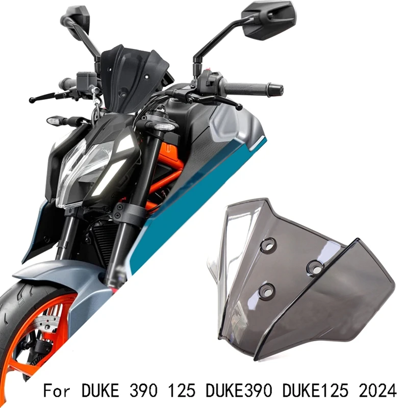 

Motorcycle Windscreen For DUKE 390 125 DUKE390 DUKE125 2024 Front Wind Deflector