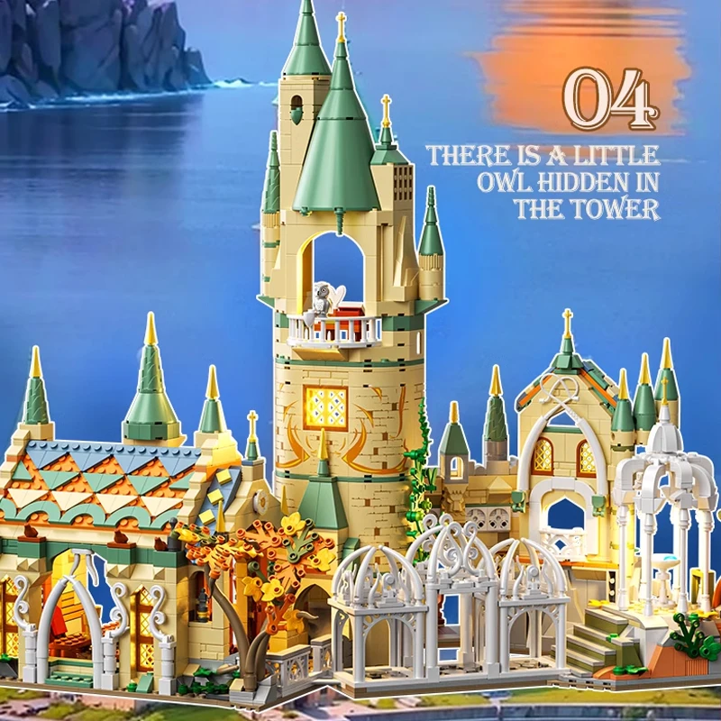 1515PCS Mini Bricks Shadow Castle Medieval Castle Buildings Sets Movie Architecture Modular Building Block Assembly Model Gift