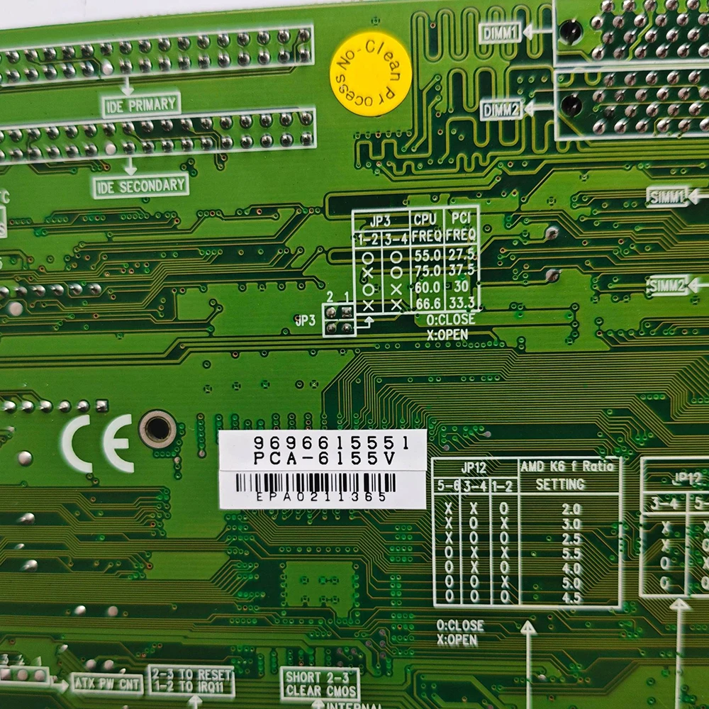 Para placa base de Control Industrial Advantech PCA-6155V REV.A1