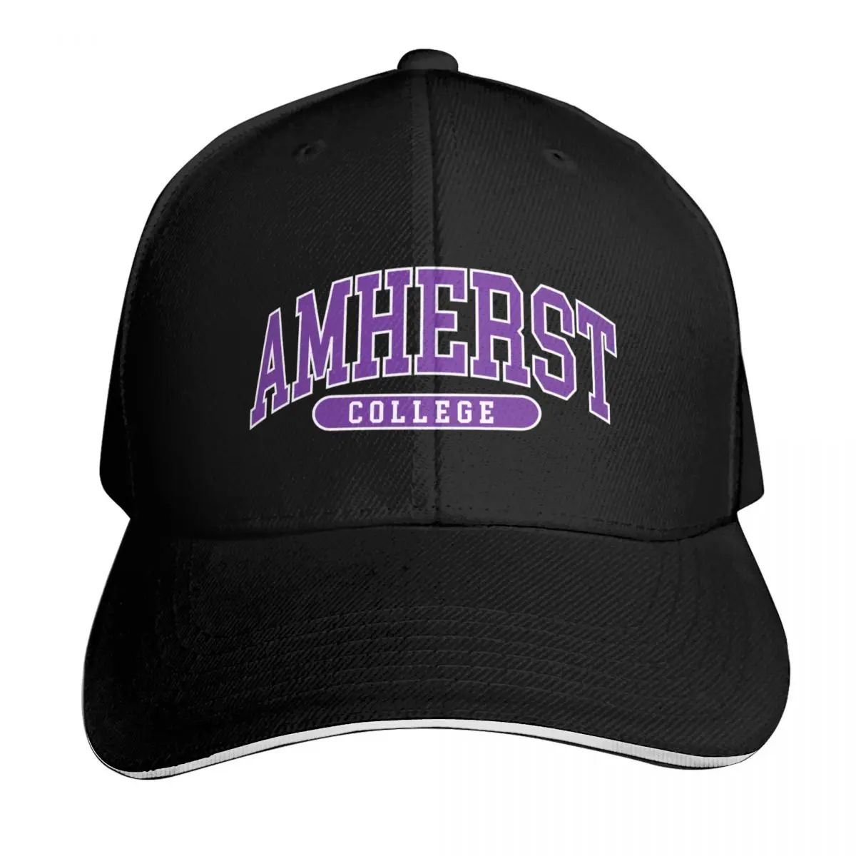 amherst - college font curved Baseball Cap Breathable Mesh Back Adjustable Buckle Closure Moisture Wicking Quick Dry