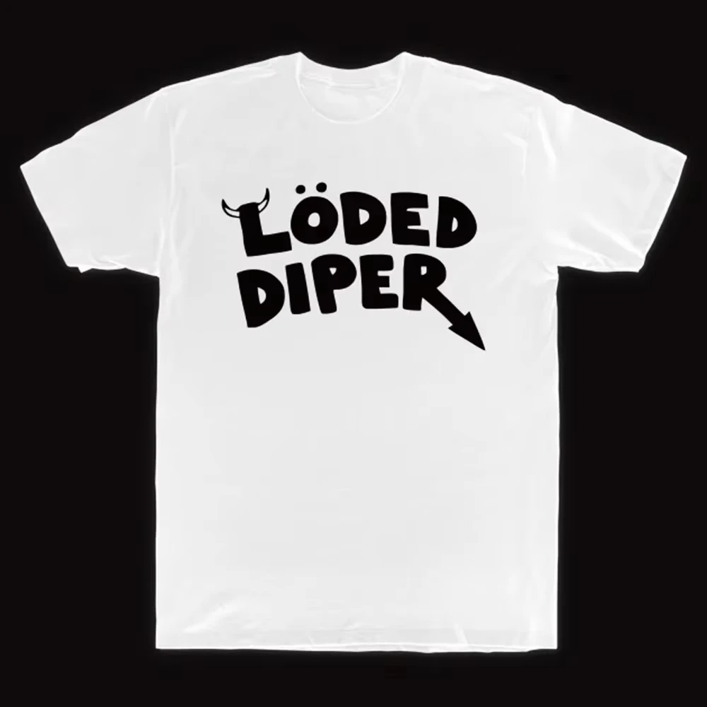 2026 New Funny Clothes LODED DIPER DIARY OF A WIMP KID Printed T-shirt Tops Men Women  Summer Comfortable