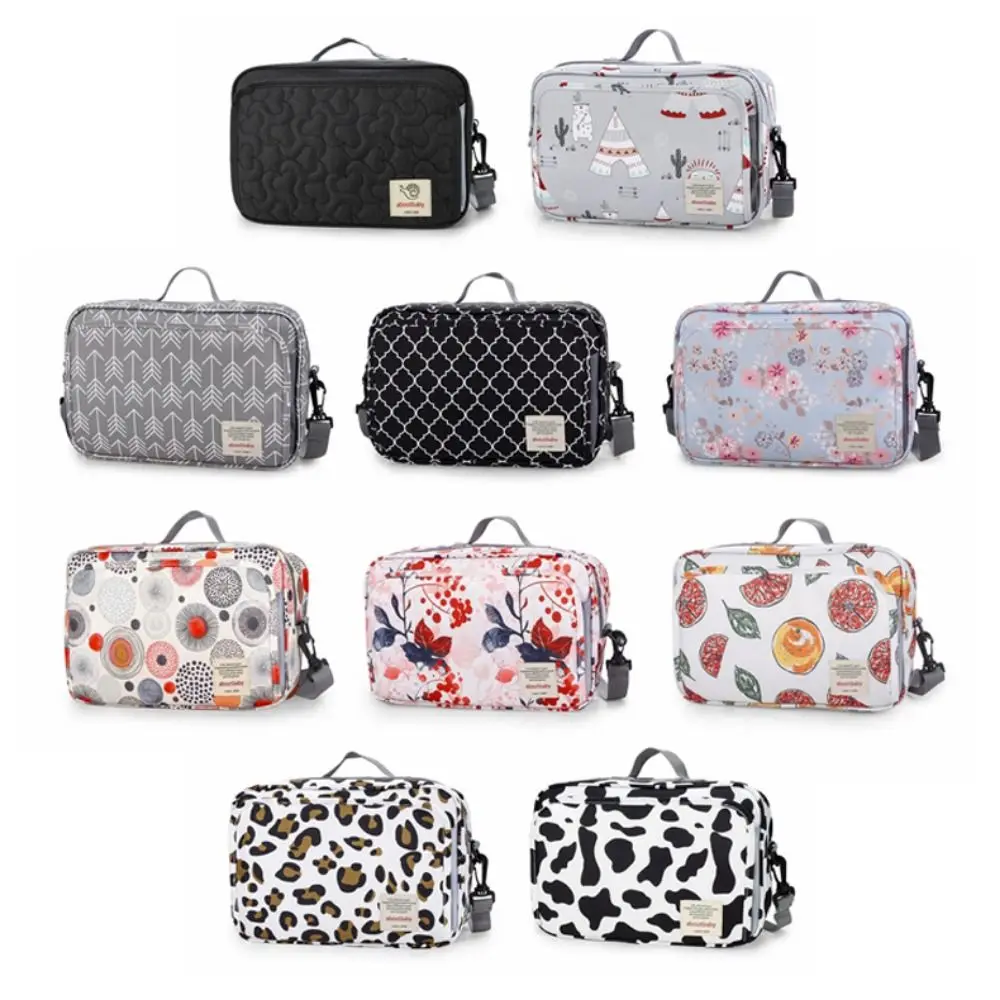 

Сумка для детской коляски из полиэстера, большая вместимость, несколько карманов, подвесная сумка для хранения коляски, водонепроницаемая, портативная