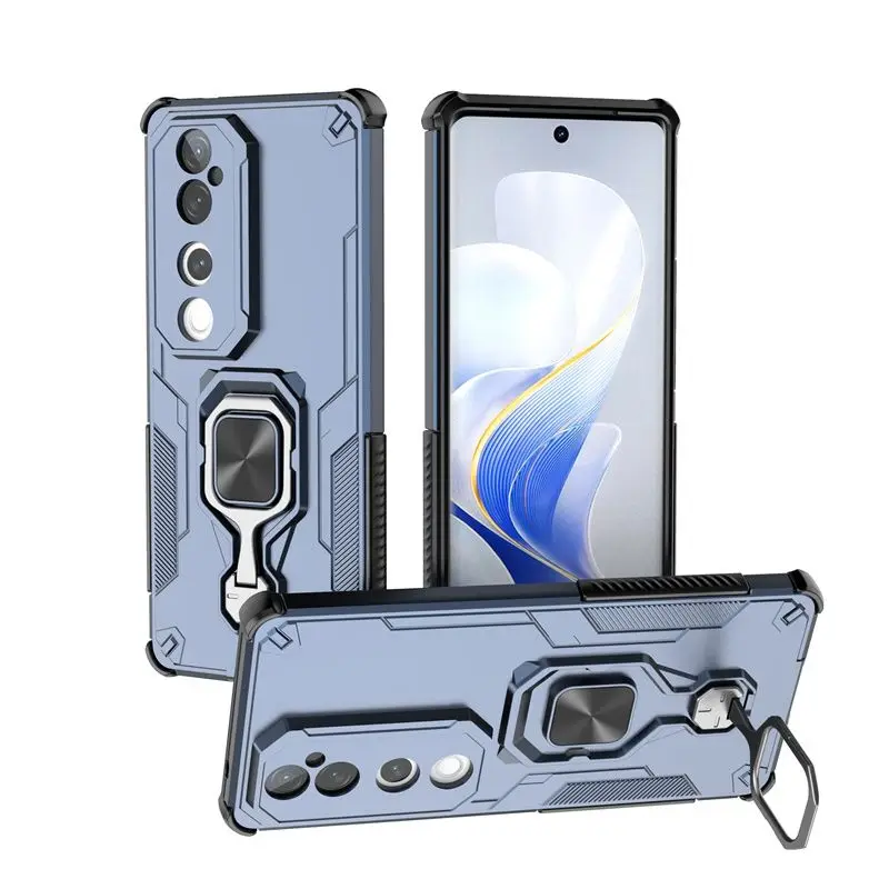 

Case For VIVO V40 Pro Simple Armor Stand PC Skin-friendly Cover For VIVO V 40 Pro Shockproof Bumper Funda
