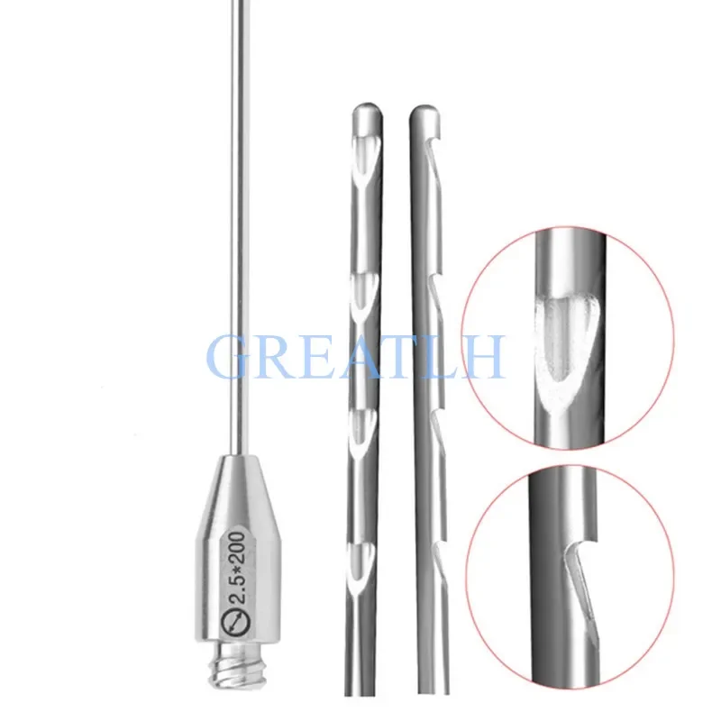 

1pcs Fat harvesting cannula for stem cells,liposuction cannula fat transfer needle,scraper needle Porous planer needle