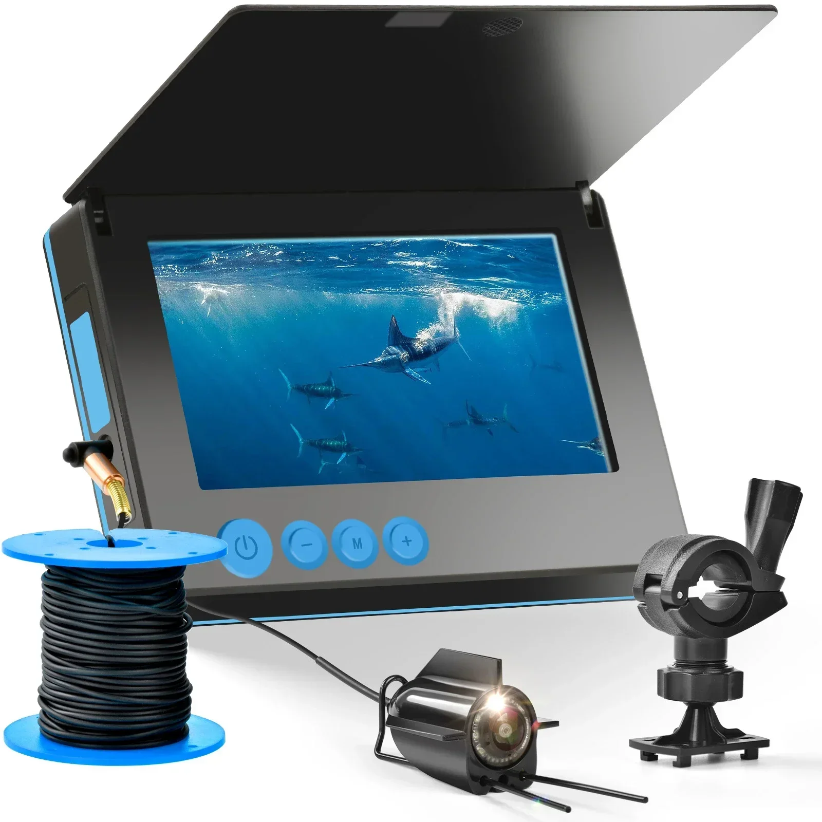 Câmera localizador de peixes 5/4.3 Polegada display à prova dwaterproof água inventor de peixes subaquático visível ultra-claro câmera de visão noturna observação de peixes