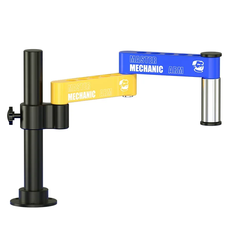 Imagem -02 - Microscópio Swing Arm 360 ° Movable Lift Suporte de Metal Universal Liga de Alumínio Ferramenta de Suporte de Coluna Dobrável Mechanic-m2 m3