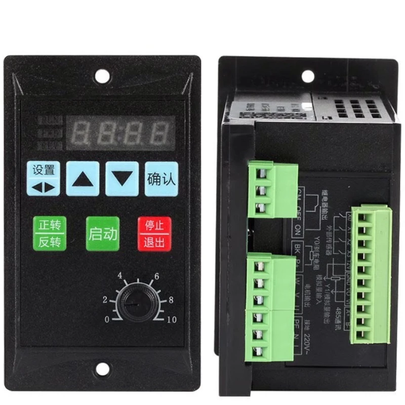 

Frequency Converter Electric Inverter 1500W RS485 Add Motor Driver 0.75KW 1.5KW MCU Single Phase Input 220V 3-Phase Output 0.4KW