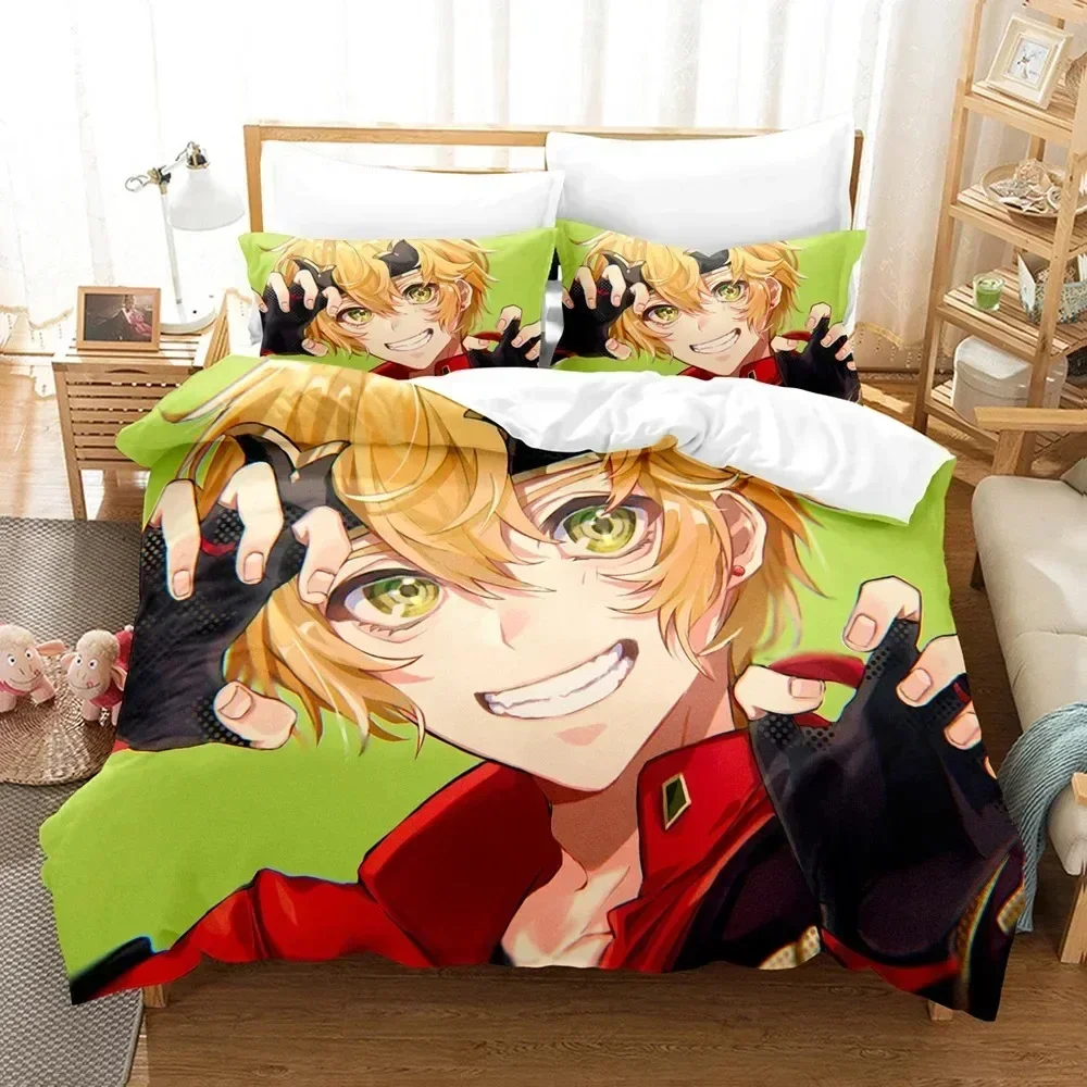 

Cartoon Genshin Impact Game Bedding Set Printed Bed Set With Pillowcase Bed Duvet Cover Soft Queen King Size Bedclothes Home