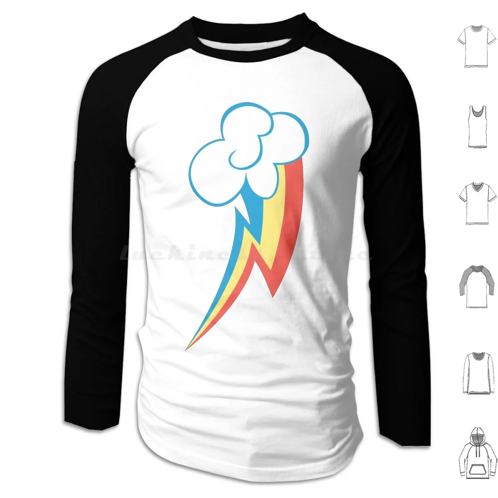 

Rainbow Dash Cm Hoodie Cotton Long Sleeve Mlp Fim Brony Rainbow Dash Cutie Mark