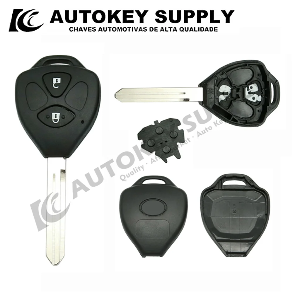 

Autokeysupply AKJCS201 2 Buttons Remote Key Shell For Jac