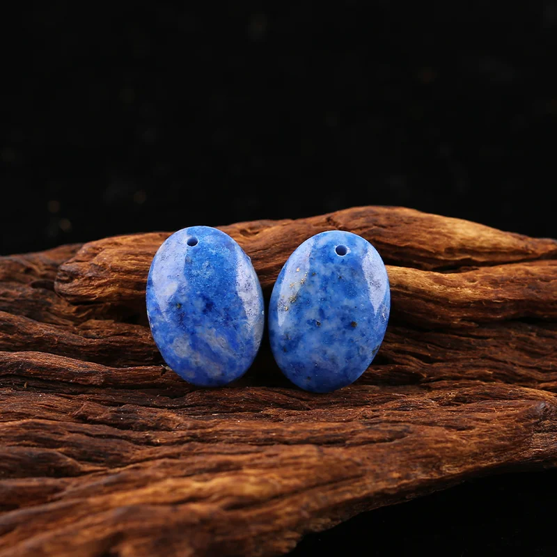 B&F Lapis Lazuli Earring Beads for Jewelry Making, Handmade Natural stones beads, Stones for jewelry Making Supplies
